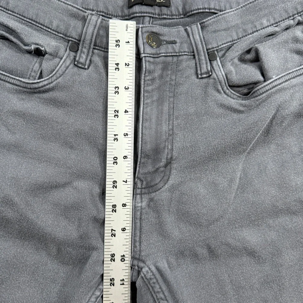 Banana Republic Mens Grey Slim Straight Stretch Jeans 32x34 Low Rise Denim